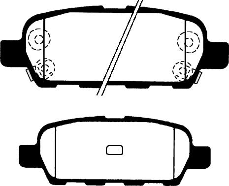 NISSAN D408M8H32J - Piduriklotsi komplekt,ketaspidur onlydrive.pro