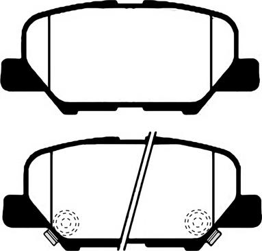 Mitsubishi 440A1W070P - Brake Pad Set, disc brake onlydrive.pro