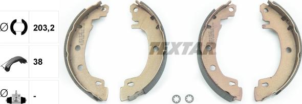 Textar 91049500 - Brake Shoe Set onlydrive.pro