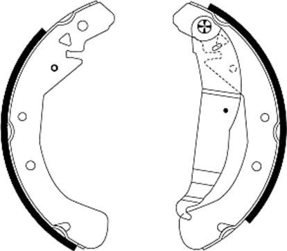 Textar 91049000 - Brake Shoe Set onlydrive.pro