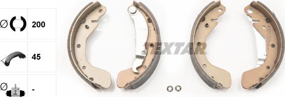 Textar 91044900 - Brake Shoe Set onlydrive.pro