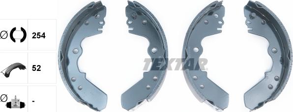 Textar 91045100 - Brake Shoe Set onlydrive.pro