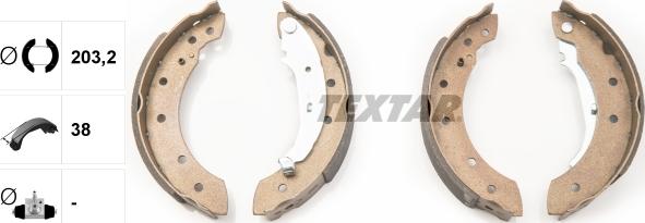 Textar 91048000 - Brake Shoe Set onlydrive.pro