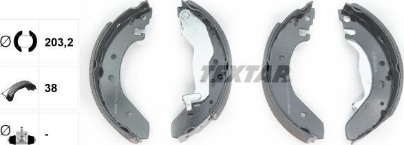 Textar 91043900 - Brake Shoe Set onlydrive.pro