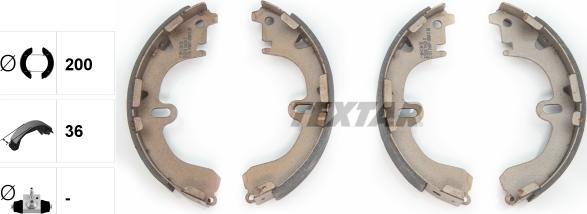 Textar 91043100 - Brake Shoe Set onlydrive.pro