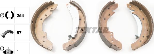 Textar 91047900 - Brake Shoe Set onlydrive.pro