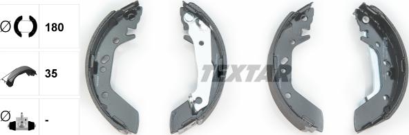 Textar 91059600 - Brake Shoe Set onlydrive.pro