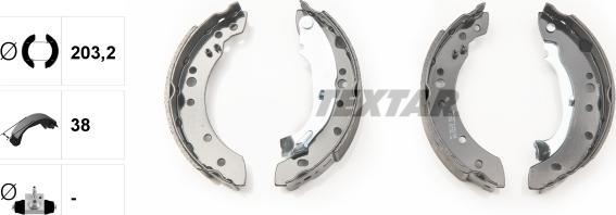 Textar 91059800 - Brake Shoe Set onlydrive.pro