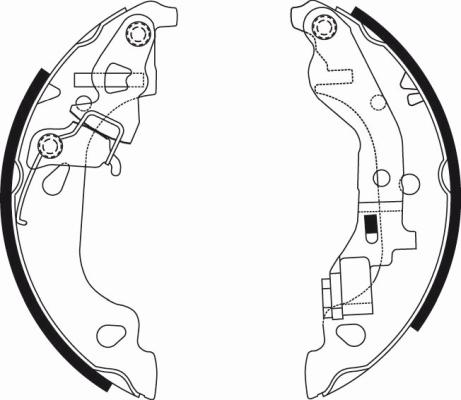 Textar 91054300 - Brake Shoe Set onlydrive.pro