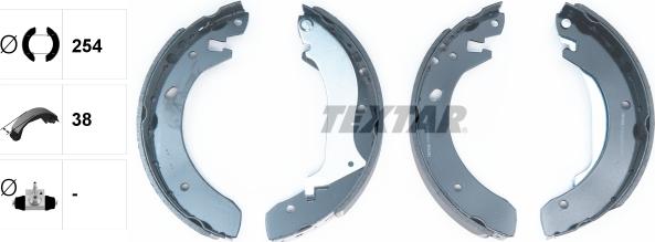 Textar 91055600 - Brake Shoe Set onlydrive.pro