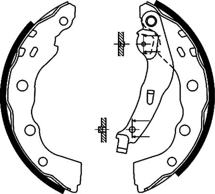 Textar 91056400 - Brake Shoe Set onlydrive.pro