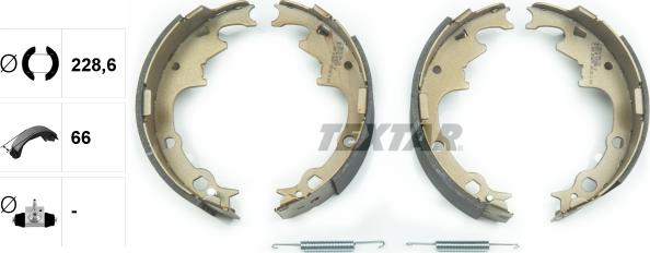 Textar 91056500 - Brake Shoe Set onlydrive.pro