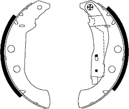 Textar 91056600 - Brake Shoe Set onlydrive.pro