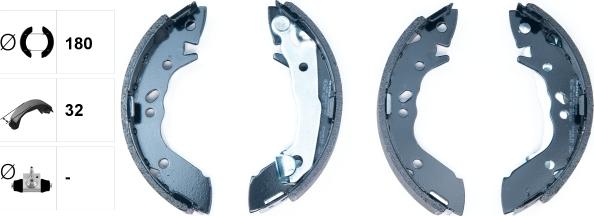 Textar 91056800 - Brake Shoe Set onlydrive.pro