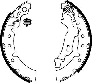 Textar 91056700 - Brake Shoe Set onlydrive.pro