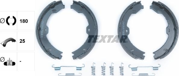 Textar 91058800 - Stabdžių trinkelių komplektas, stovėjimo stabdis onlydrive.pro