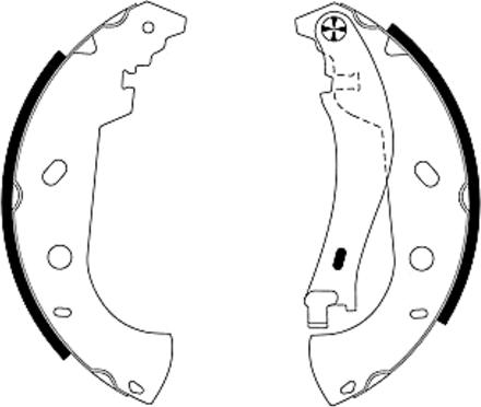 Textar 91053100 - Brake Shoe Set onlydrive.pro