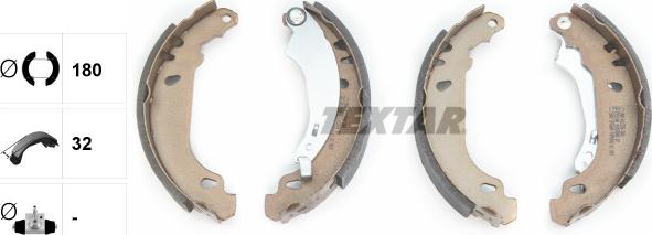 Textar 91053800 - Brake Shoe Set onlydrive.pro