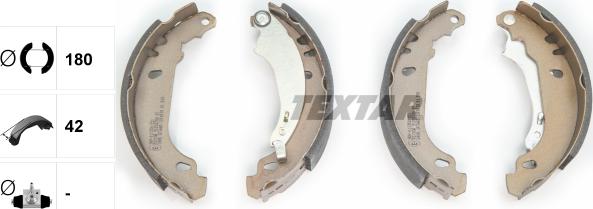 Textar 91053700 - Brake Shoe Set onlydrive.pro