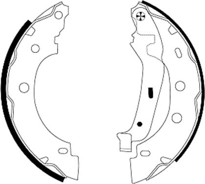 Textar 91052800 - Brake Shoe Set onlydrive.pro