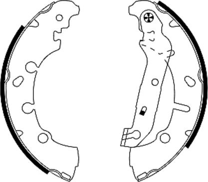 Textar 91057300 - Brake Shoe Set onlydrive.pro