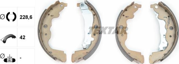 Textar 91069300 - Brake Shoe Set onlydrive.pro