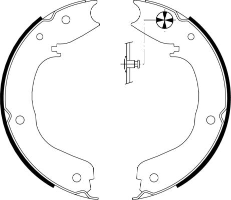 Textar 91066000 - Brake Shoe Set, parking brake onlydrive.pro