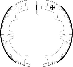 Textar 91060500 - Brake Shoe Set, parking brake onlydrive.pro