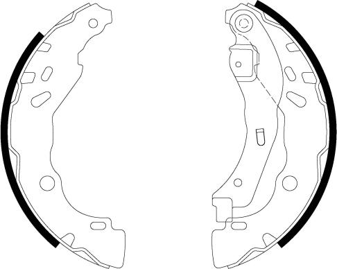 Textar 91083200 - Brake Shoe Set onlydrive.pro