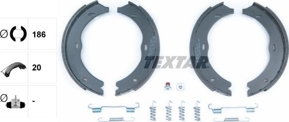 Textar 91061900 - Комплект тормозов, ручник, парковка onlydrive.pro