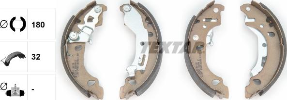 Textar 91061000 - Brake Shoe Set onlydrive.pro