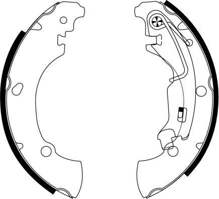 Textar 91061100 - Brake Shoe Set onlydrive.pro