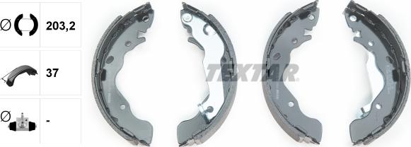 Textar 91061700 - Brake Shoe Set onlydrive.pro