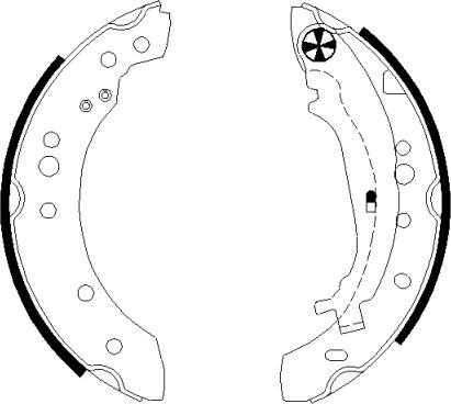 Textar 91068800 - Brake Shoe Set onlydrive.pro