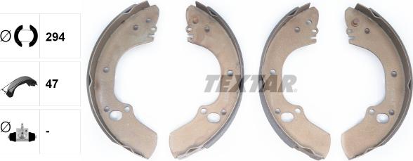 Textar 91063400 - Brake Shoe Set onlydrive.pro