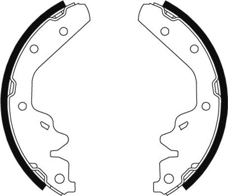 Textar 91063800 - Brake Shoe Set onlydrive.pro