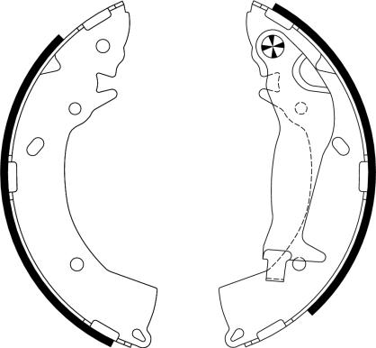 Textar 91063300 - Brake Shoe Set onlydrive.pro