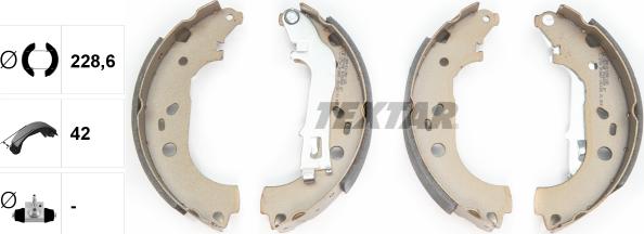 Textar 91062000 - Brake Shoe Set onlydrive.pro