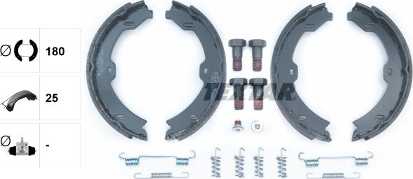 Textar 91067000 - Brake Shoe Set, parking brake onlydrive.pro