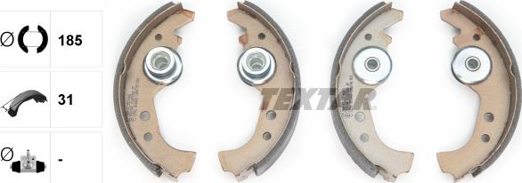 Textar 91005900 - Brake Shoe Set onlydrive.pro