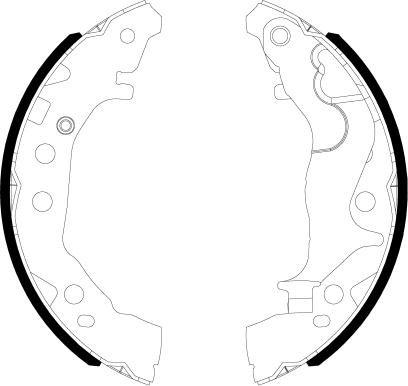 Textar 91086800 - Brake Shoe Set onlydrive.pro