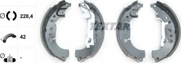 Textar 91081500 - Brake Shoe Set onlydrive.pro