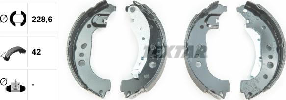 Textar 91081700 - Brake Shoe Set onlydrive.pro