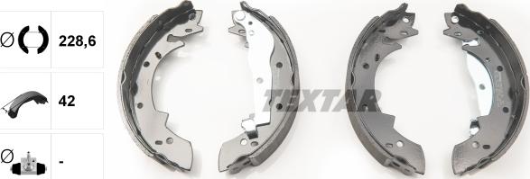 Textar 91030400 - Brake Shoe Set onlydrive.pro