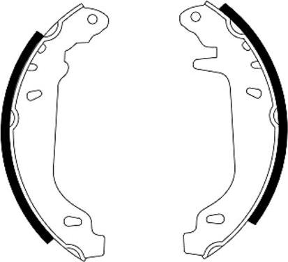 Textar 91037400 - Brake Shoe Set onlydrive.pro