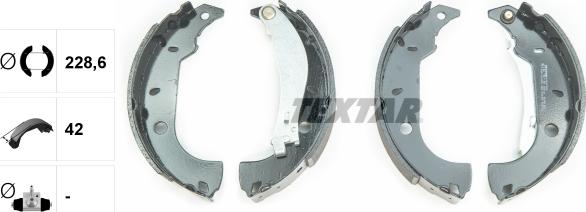 Textar 91037000 - Brake Shoe Set onlydrive.pro