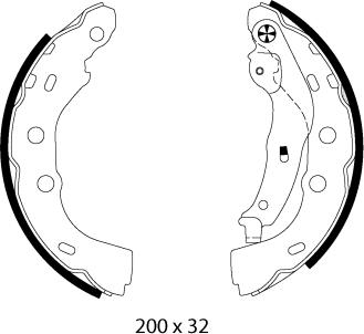 Textar 91074800 - Brake Shoe Set onlydrive.pro