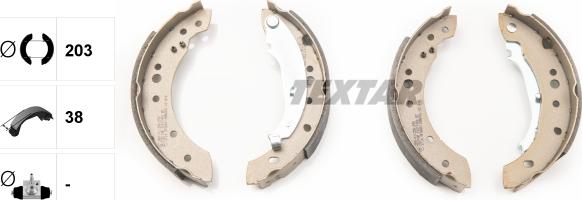 Textar 91071400 - Brake Shoe Set onlydrive.pro