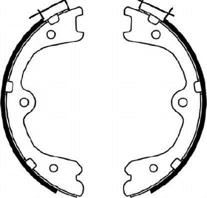 Textar 91073100 - Brake Shoe Set, parking brake onlydrive.pro