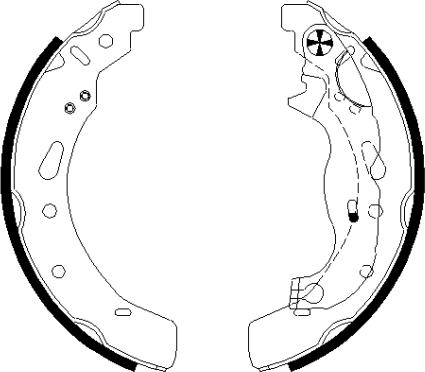 Textar 91072100 - Brake Shoe Set onlydrive.pro